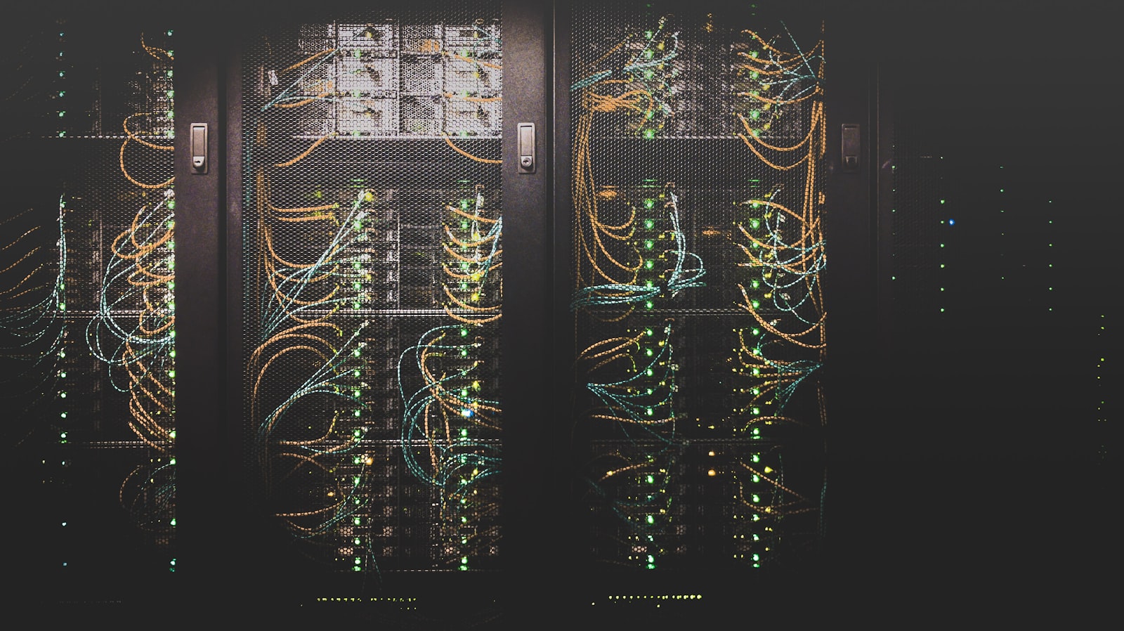 Cloud data center server racks powering scalable infrastructure